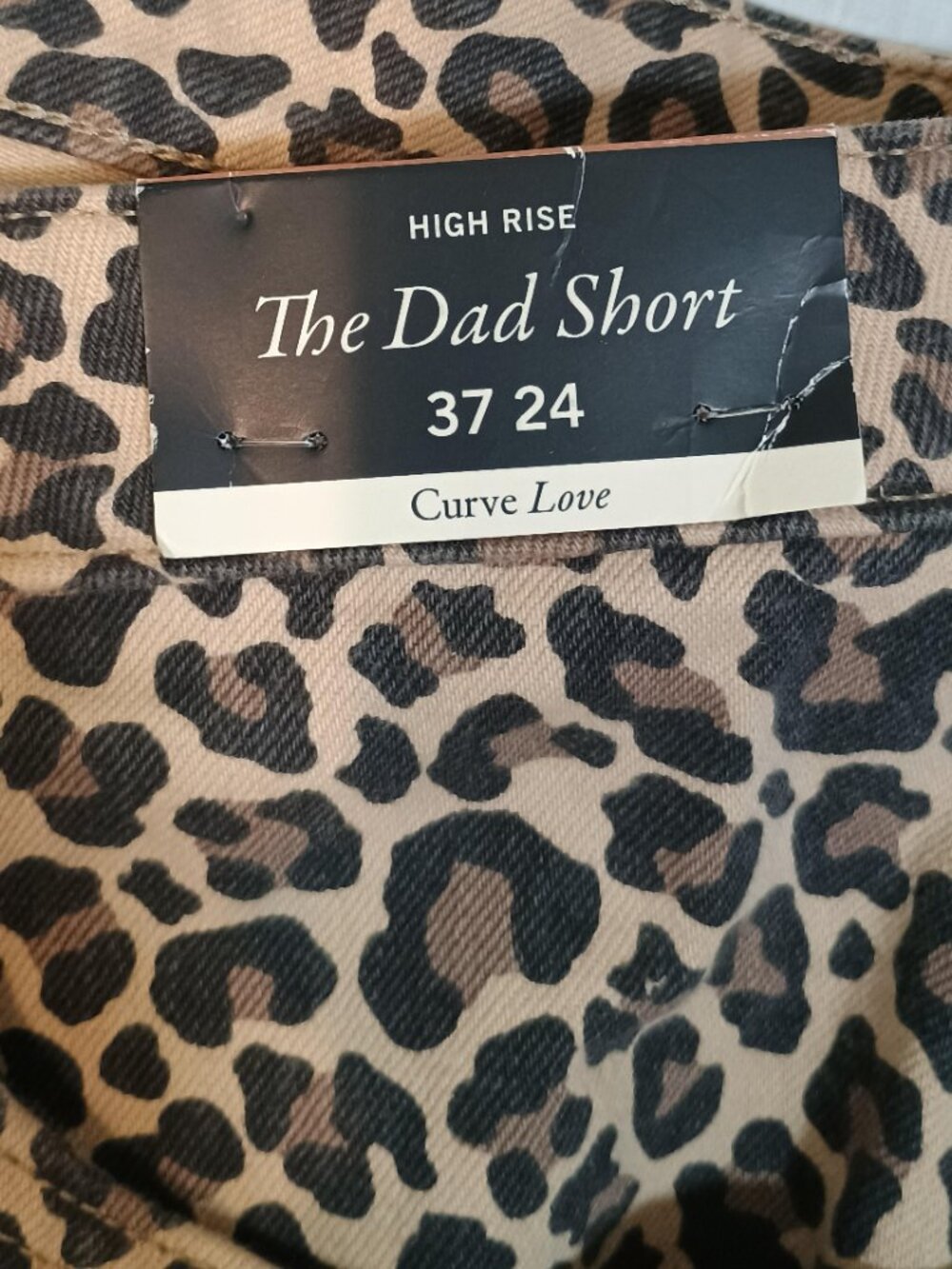 Abercrombie & Fitch/Shorts/W37/Womens Leopard Dad High Rise Curve Love Denim NWT - Picture 3 of 8